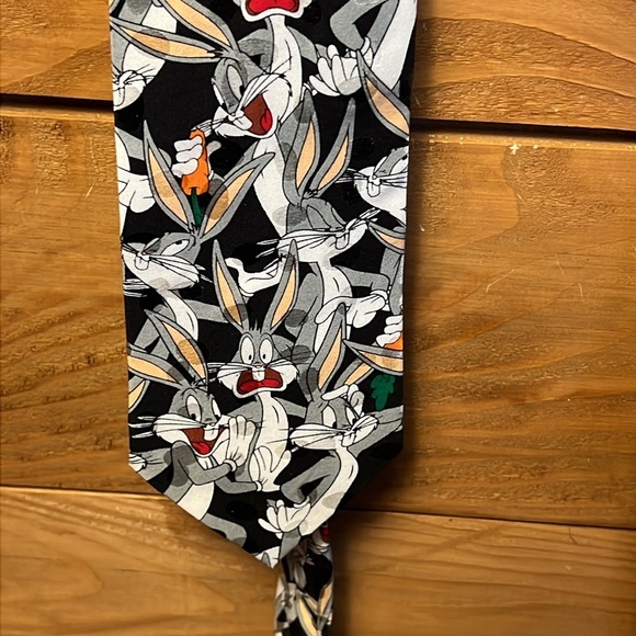 Vintage Looney tunes silk bugs bunny & vintage peanuts‎ silk Christmas tie event - Picture 3 of 10